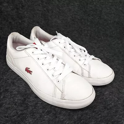 Lacoste Trainers Womens UK 4 EU 37 US 5 Lerond White Shoes Good Condition • £18.75