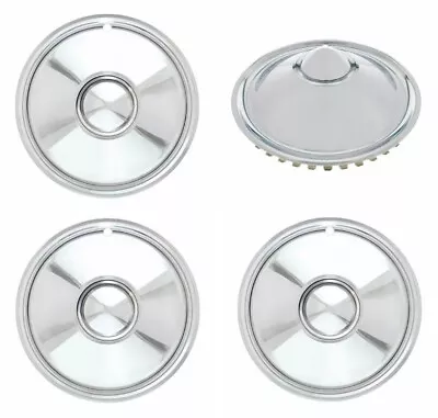$224.99 • Buy Set 4 16  Cadillac Sombrero Style Chrome Bullet Hubcaps (Custom Universal)