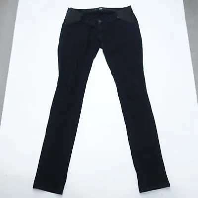 J Brand Jeans Women's 27 Black Zip Fly 5-Pockets Low-Rise Dark Wash Skinny-Leg • $20.69