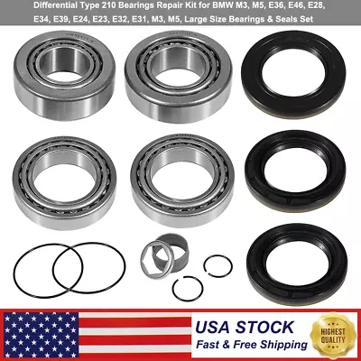 Differential Type 210 Bearings Repair Kit For BMW M3 M5 E36 E46 E28 E34E39 • $149.99