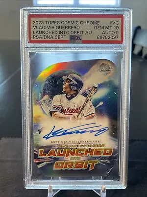 2023 Topps Cosmic Chrome Vladimir Guerrero #LIOA-VG Auto PSA 10 AUTO 9  • $99.99