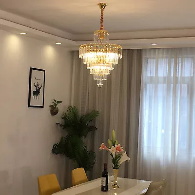 Elegant Crystal Chandelier Modern Ceiling Light Pendant Lamp Lighting Fixture • $49.40