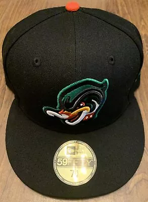 Men's New Era Black Down East Wood Ducks Authentic Collection 59FIFTY Fitted Hat • $24.99