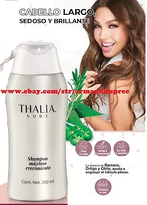 Thalia Sodi Shampoo Maximo Crecimiento Con Romero-ortiga Y Chile 250 Ml Arabela • $16.99