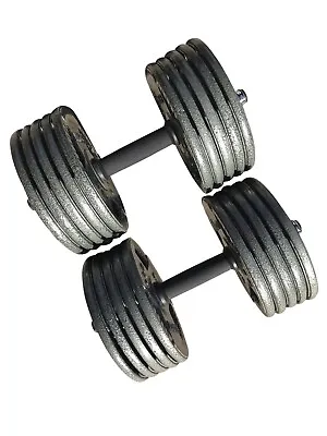 50 LB Dumbbells  Set Gym Weights Barbell Dumbbell Body Building Free Weight Set • $124.95