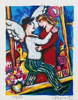 ZAMY STEYNOVITZ FLIGHT OF LOVE Hand Signed Limited Edition Lithograph Art • $39.99