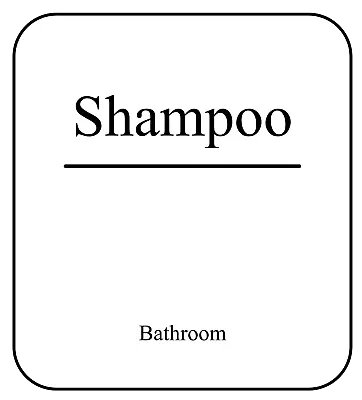£1.25 • Buy Classic Design Vinyl Sticker Label For Bathroom Products Shampoo Conditioner