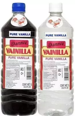 Danncy Pure Vanilla Extract From Mexico 33oz Each 2 Plastic Bottle Lot Sealed • $33.73