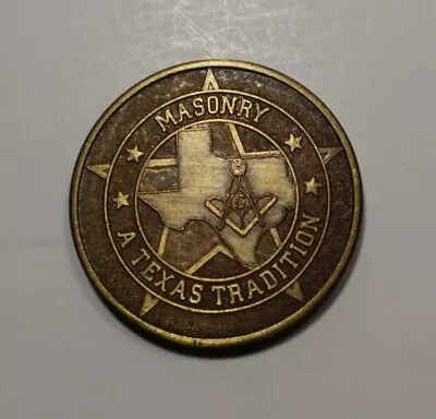 Masonic Coin Token Texas Grand Master Thomas F. Griffin 2008 1.55  • $12.99