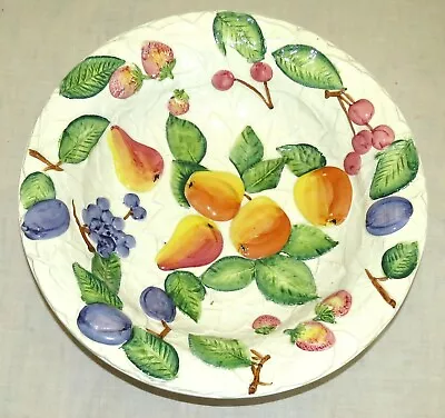 $62.15 • Buy Majolica Veg Pasta Bowl - Italy - 14.75 X 3 Inches - Fruit Design