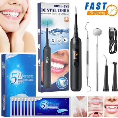 $13.95 • Buy Ultrasonic Dental Tartar Plaque Calculus Remover Teeth Whitening Stickers AU