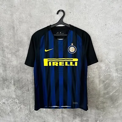 Inter Milan 2016 2017 Home Football Shirt Men's Nike Jersey Size L • £95.99