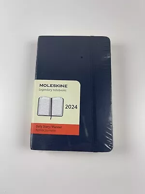 Moleskine Daily Agenda 12 Months 2024 Agenda 2024 Size Pocket 9x14 Soft Cover • $19.95