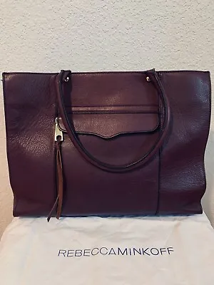 Rebecca Minkoff MAB Tote Purple Pebbled Leather • $50