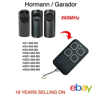 Hormann Garage Door Remote Zapper Transmitter BiSecur HSE2-868-BS HSE4-868-BS • £17.95