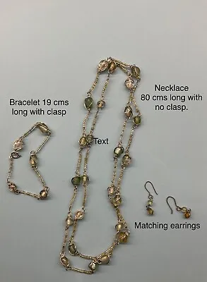Costume Jewellery Beaded Necklace Three Piece  Set • £5.45