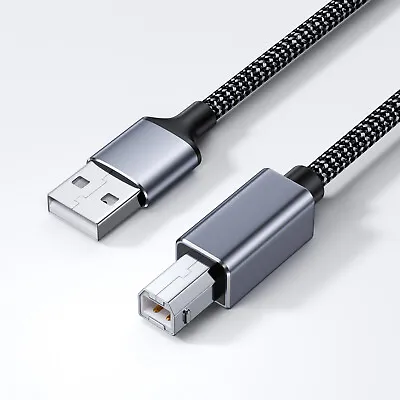 $4.99 • Buy Universal Printer Cable USB 2.0 Type A Male To B For Brother Epson Canon Scanner