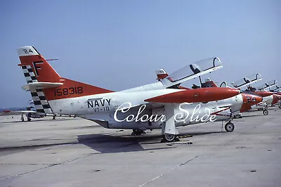 US Navy T-2C Buckeye 158318 Pensacola 10.82 Colour Slide Aviation Aircraft • $2.48