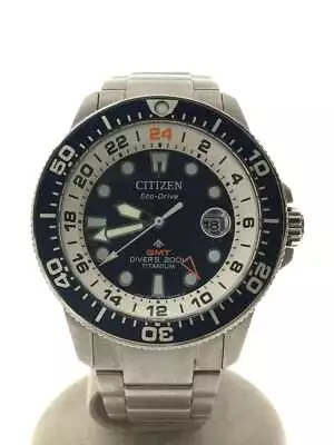 Citizen Promaster B877-R011804 GMT Divers 200m Eco Drive Solar Mens Watch Auth • £330.92