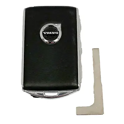 OEM VOLVO Remote Key 4B + UNCUT Insert Black - YGOHUF8423 (silver Sides) (SHP1) • $64.75