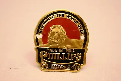 Phillips Red Color Head Badge Emblem For Phillips Vintage Bicycle Nos Lion Old 3 • $51.34