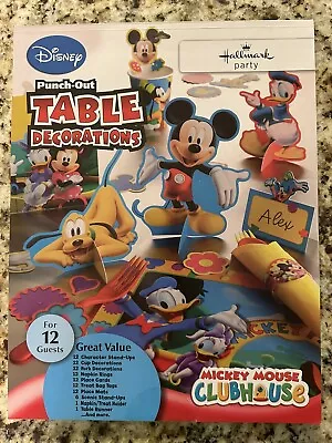 Disney Mickey Mouse Clubhouse Hallmark Party Punch Out Table Decorations. • $19.99