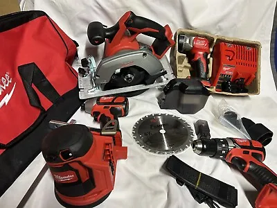 Milwaukee M18 18-Volt Lithium-Ion Cordless Combo Kit (5-Tool) And Char No Batter • $280