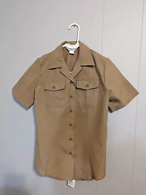 Official US Navy/Marine Corps Woman's Short Sleeve Khaki Shirt • $20