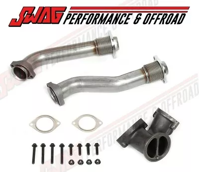 99.5-03 Ford Super Duty 7.3 7.3L Powerstroke Diesel Bellowed Up Pipe Upgrade Kit • $109.95