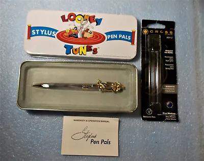 $14 • Buy Looney Tunes Sylvester The Cat Stylus Pen Set With Cross Refill Retro 1994