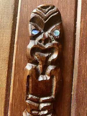 Vintage Islander Tiki Hawaiian Native Hand Carved Wood Letter Opener • $25