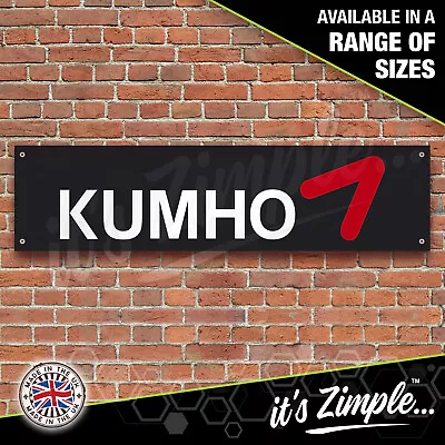 KUMHO TYRES - KUMHO BANNER Garage Workshop PVC Banner Sign Display Motorsport • $106.10