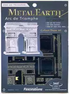 Fascinations Metal Earth - Arc De Triomphe - 3D Laser Cut Steel Puzzle Model Kit • $10.95