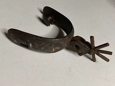Antique 18th Century Mexican Hand Wrought Iron Sterling? Horse Spur Rare Read De • $150