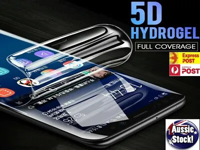 HYDROGEL Screen Protector Samsung Galaxy S20 S10 5G S9 S8 Plus S7 S6 Note 10 9 8 • $5.95