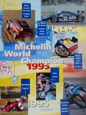 Le Mans Rally Moto GP  Superbike Michelin 1995 Original Poster 80cm X 60cm • £16.22