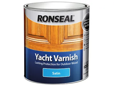 £24.09 • Buy Ronseal Exterior Yacht Varnish Satin 250ml RSLYVS250