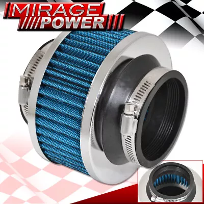 2.75  70mm Turbo Piping Cold Air Intake Bypass Filter Valve Rubber Blue For GMC • $12.99