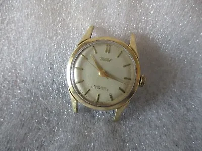 1955 TISSOT & FILS SUBMARINE AUTOMATIC WATCH W/14K GOLD CAP 28.5R21-PARTS/REPAIR • $299.95