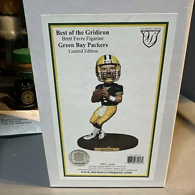 Memory Company Brett Favre Green Bay Packers Football Figurine Limited Edition • $60