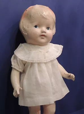 Rare Vintage  Lil Sis  Toy Product Side Glance Composition Doll 13  Tall  • $49.95