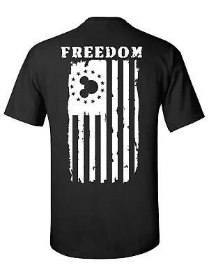$21.89 • Buy Mickey Freedom USA Flag Patriotic American Shirt Disney Shirt  Family Vacation
