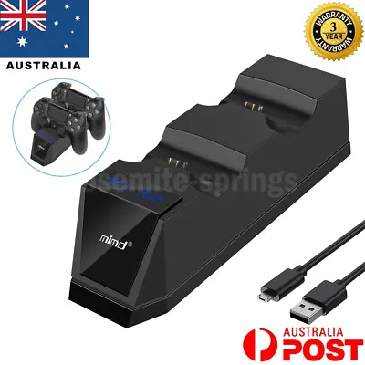 $17.99 • Buy For PS4 Playstation Dual Controller Gamepad Fast Charger Charging Dock Station 