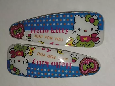 Hello Kitty Hair Clip Hair Barrettes Kawaii Accessories Y2K Blue Strawberry NEW • $12.56