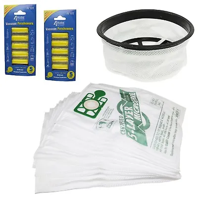 £13.18 • Buy Vacuum Cleaner Hoover 12  Filter 10 Bags & Air Fresheners Kit For Numatic Henry