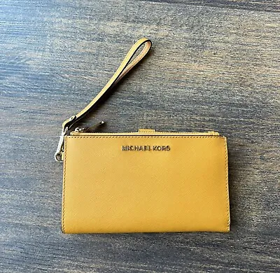 Michael Kors Wristlet Wallet Yellow • $49