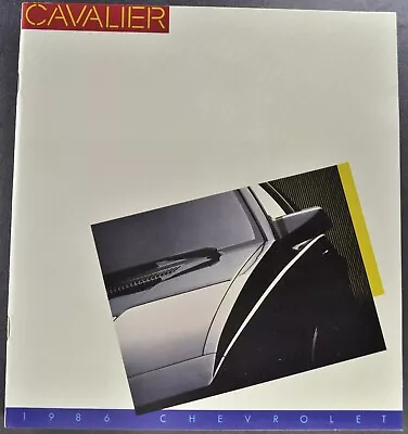 1986 Chevrolet Cavalier Brochure Z24 RS CL Convertible Wagon Excellent Original • $5.95