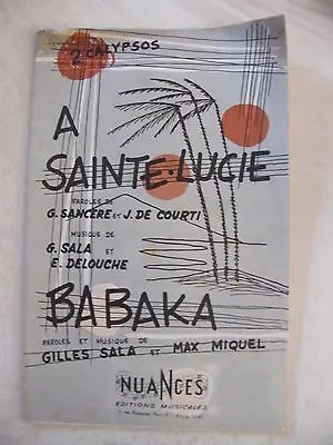  Partition A Sainte Lucie Courti Babaka Sala Miquel  • $5.35