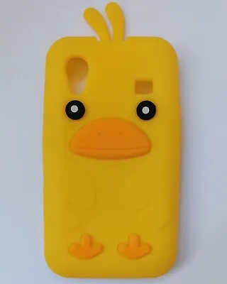 NEW Yellow 3D Kids Chicken Bird Silicone Phone Case Samsung Galaxy Ace S5830 • £3.95