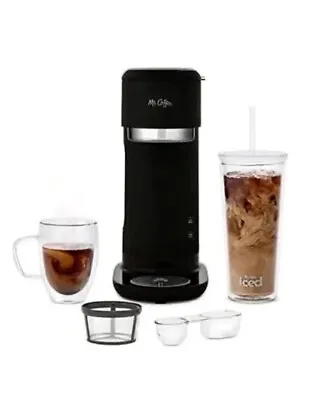 Mr. Coffee Iced And Hot Coffee Maker Single Serve Machine With 22-Ounce Tumbler • $22.97